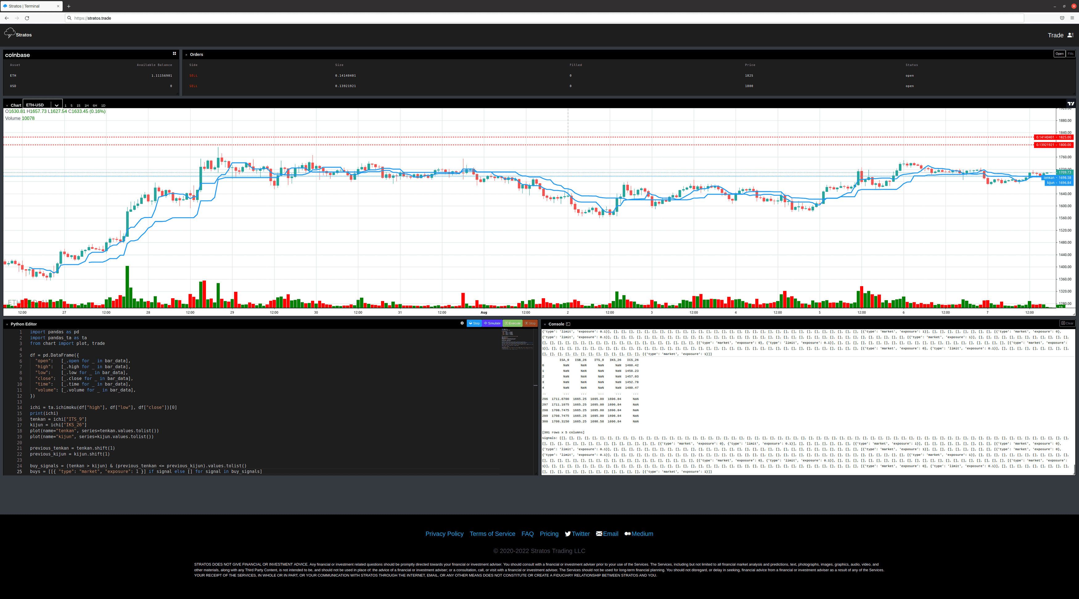 Stratos Trading Terminal